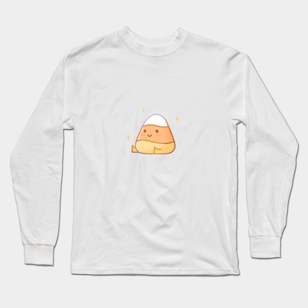 Candy Corn Baby Long Sleeve T-Shirt by Jellygeist